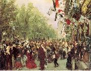 Adolph von Menzel William I Departs for the Front, July 31, 1870 oil painting reproduction